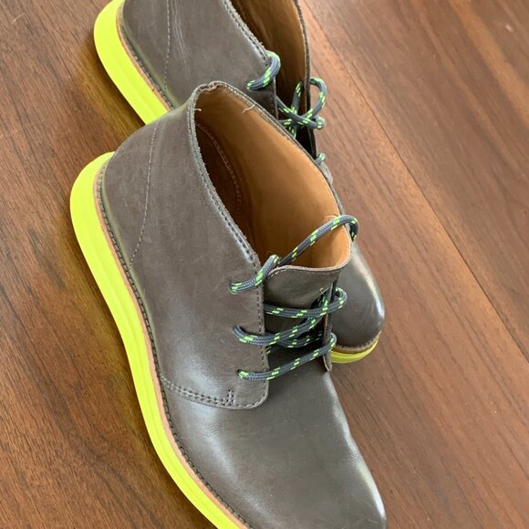 Cole Haan Men's Grand OS Chukka book - Grey and key lime - Picture 8 of 16